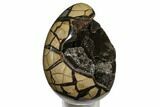 Gorgeous, Septarian Dragon Egg Geode - Crystal Filled #124531-1